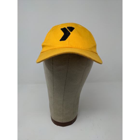 Youth Boys YMCA Strapback Hat Adjustable Embroidered Logo Yellow Cap - Picture 2 of 11